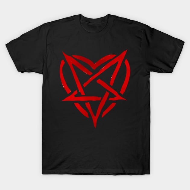 I heart Satan T-Shirt by ShoppeMorbid